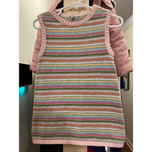 Gymboree Rainbow Stripe Sweater Dress 12-18M Baby Girl - Picture 1 of 4